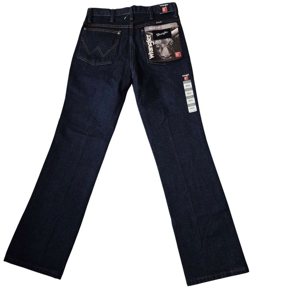 Wrangler Silver Edition Slim‎ Bootcut Jeans 28x30 Dark Wash NWT